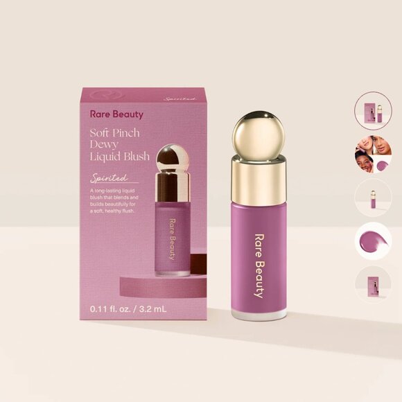 NWT Rare Beauty NEW Soft Pinch Liquid Blush Mini in Spirited - Picture 1 of 6